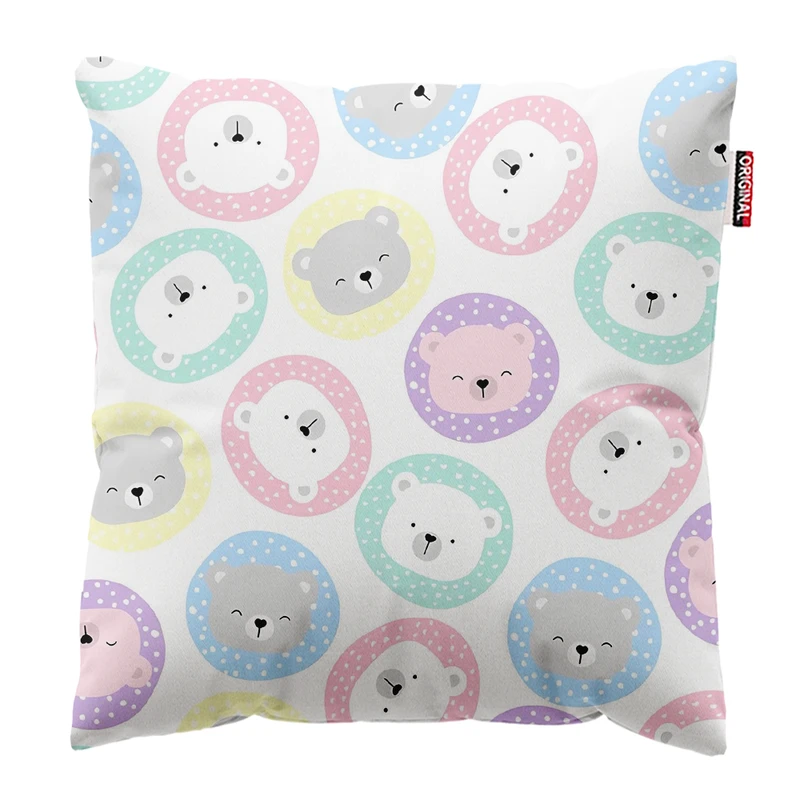  کوسن پاد آفرین طرح کارتونی بچگانه کد 4880 سایز 30*30 سانتی متر