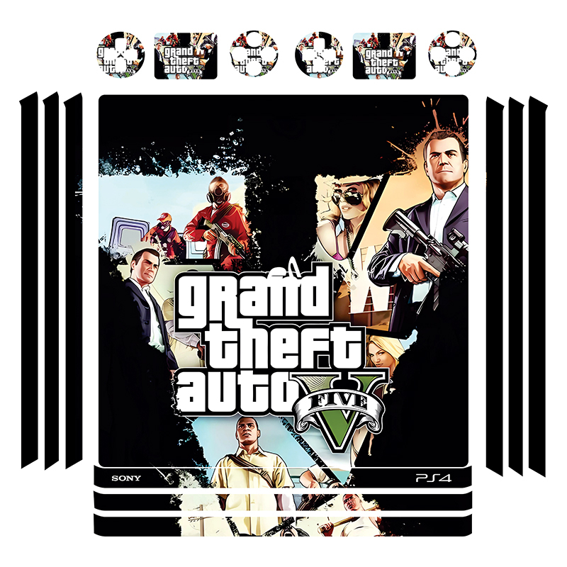 برچسب پلی استیشن 4 پرو توییجین وموییجین مدل GTA01 مجموعه 16 عددی