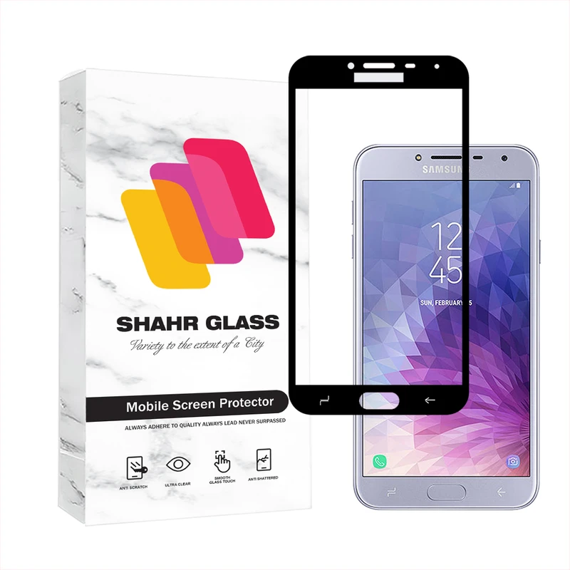 محافظ صفحه نمایش شهر گلس مدل FULSLSH مناسب برای گوشی موبایل سامسونگ Galaxy J4 2018 / Galaxy J400