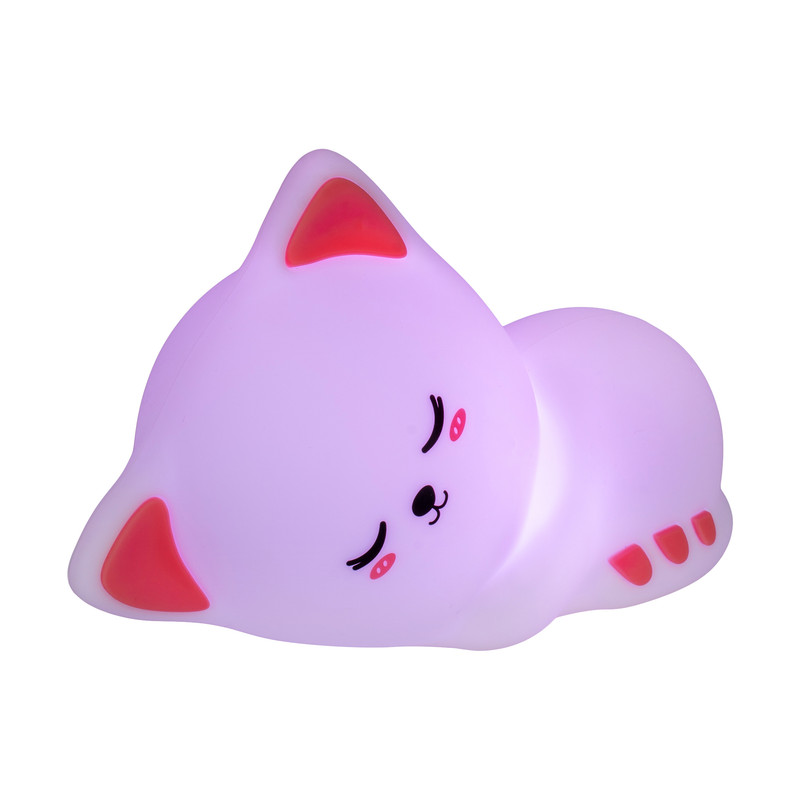 چراغ خواب کودک طرح گربه خوابیده مدل WH-A16