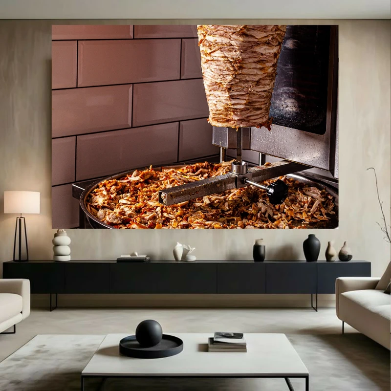 تابلو بوم طرح کباب ترکی مدل خوشمزه کد FP106128
