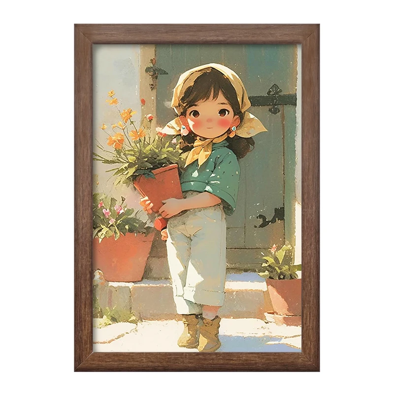 تابلو خندالو طرح دخترانه کودکانه کد F10934