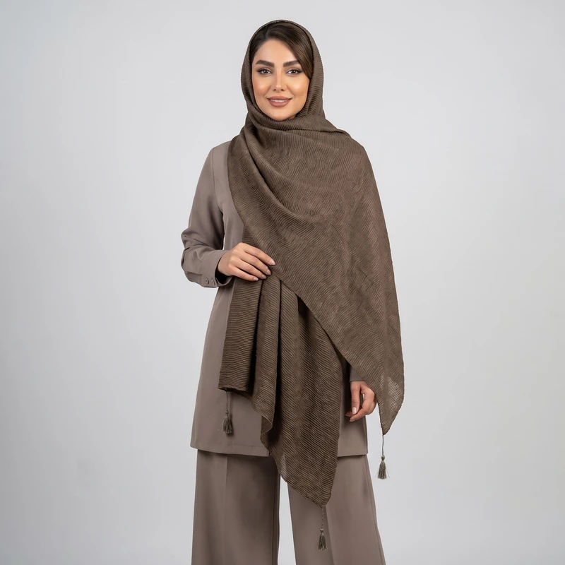 شال زنانه مدل پلیسه