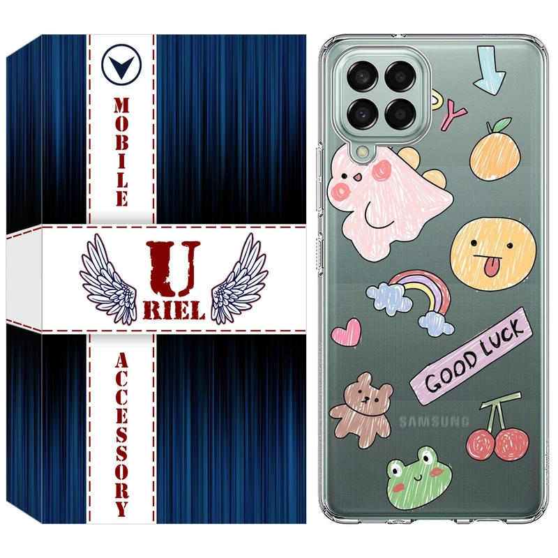 کاور یوریل مدل Clear کد 10 طرح نقاشی مناسب برای گوشی موبایل سامسونگ Galaxy M33