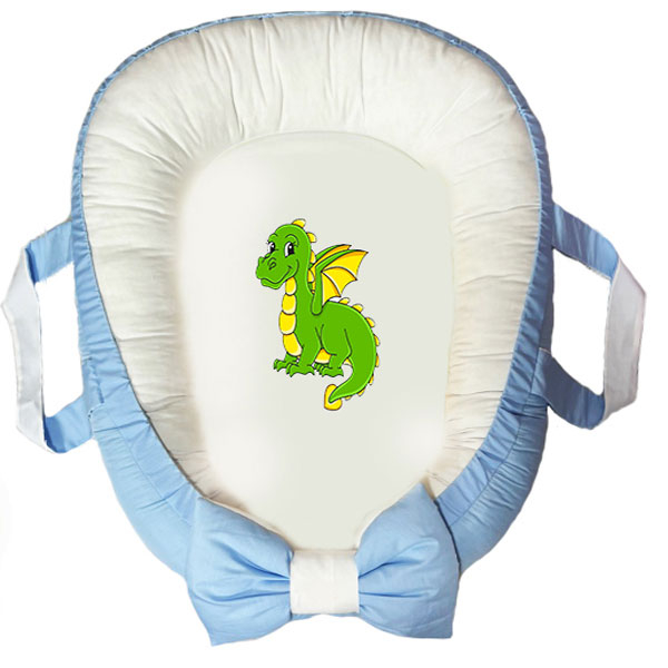 سرویس خواب سه تکه نوزاد ناریکو مدل گارد محافظ دار طرح اژدها کارتونی کد 0373