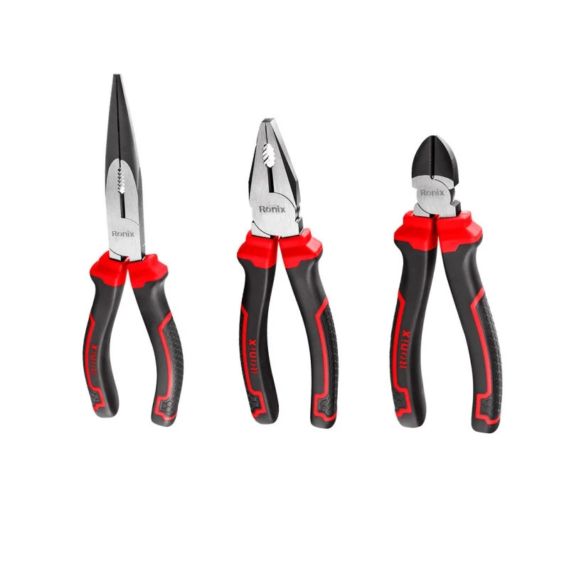 انبردست و انبر سیم چین و انبر دم باریک رونیکس مدل 2025