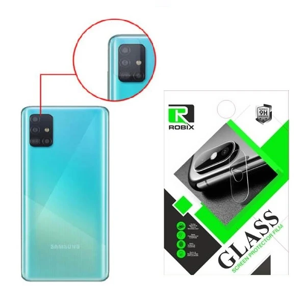محافظ لنز دوربین روبیکس مدل SADA71مناسب برای گوشی موبایل سامسونگ GALAXY A71 بسته دو عددی