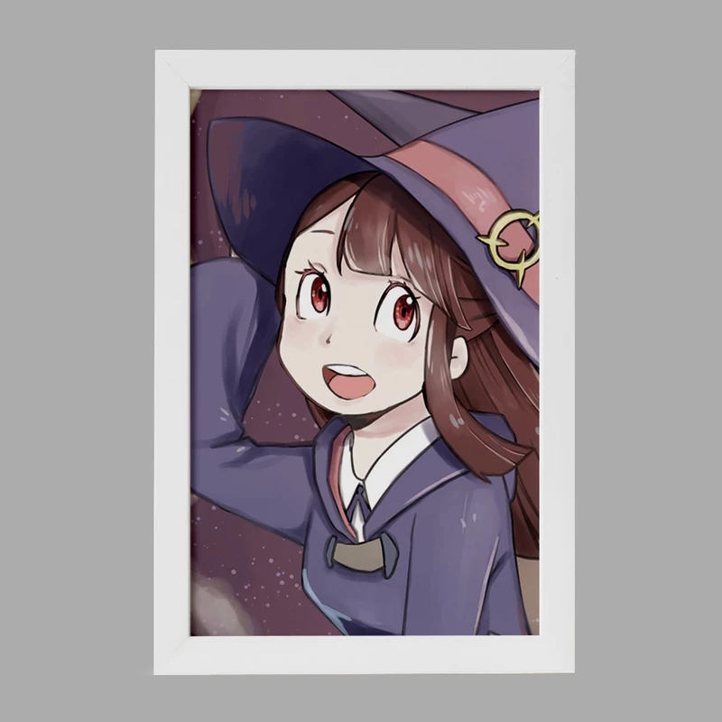 تابلو خندالو مدل اورسولا و اکو انیمه جادوگران کوچک Little Witch Academia  کد 22905