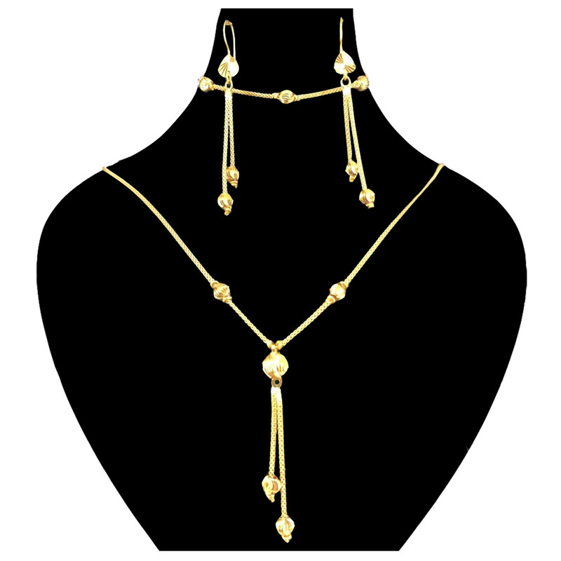 نیم ست طلا 18 عیار زنانه دوست خوب مدل dk1023