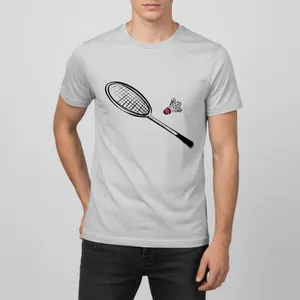 تی شرت مردانه طرح بدمینتون کد S120