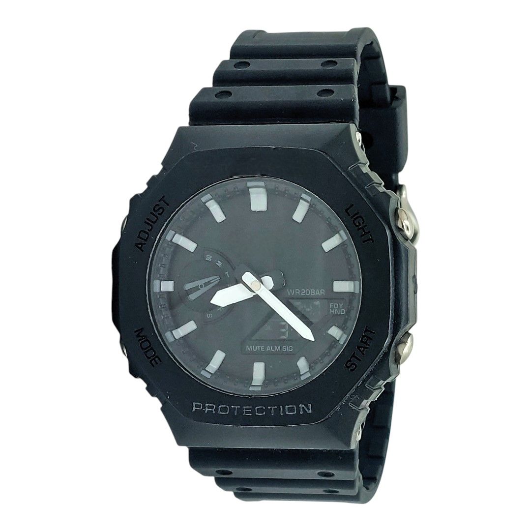 ساعت مچی عقربهای مردانه کوارتز مدل کرنومتر دار موتور پمپی GA2100 - - 2