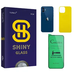 Atouchbo Shiny Ceramics Screen Protector For apple 12 With Back Protector
