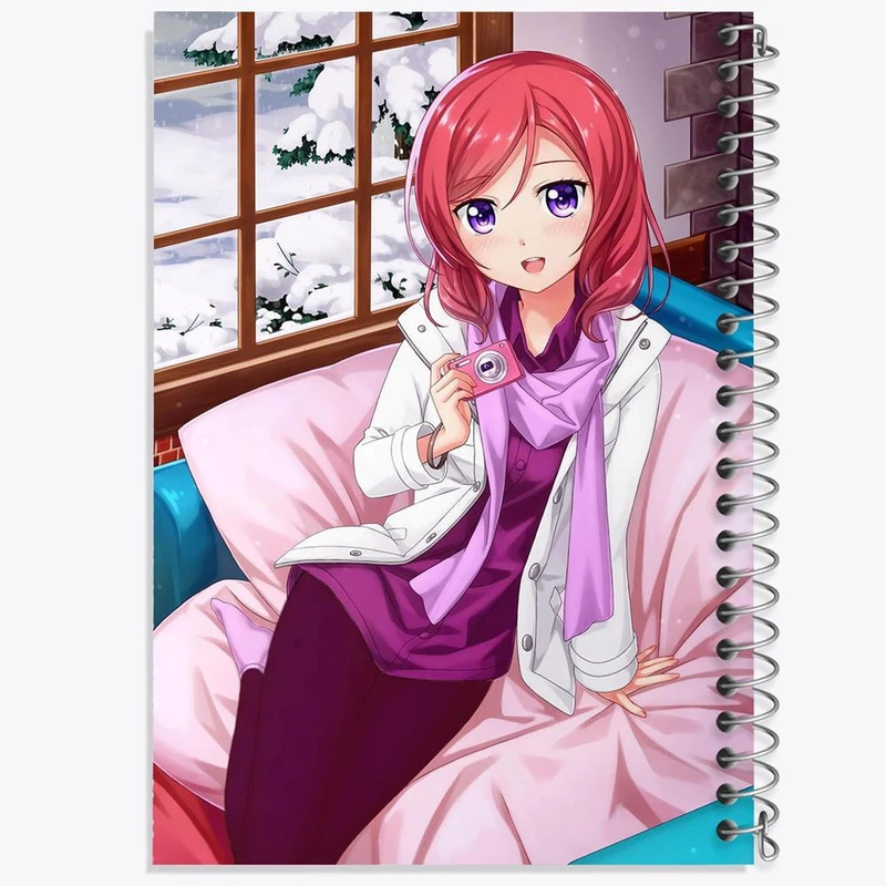 دفتر مشق 50 برگ خندالو مدل نیشیکینو انیمه مادوکا مجیکا Madoka Magica کد 18409