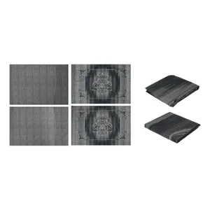 سرویس ملحفه تاچ مدل دلوکس ساتن طرح سرنیتی 2 نفره 6 تکه