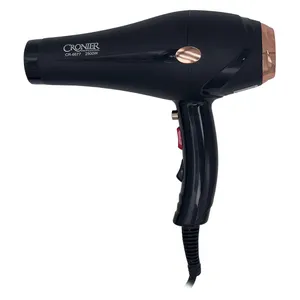 سشوار نیمه حرفهای کرونر مدل CR-6677 2500W، موتور AC، توان مصرفی 2500 وات، دارای قابلیت باد سرد، فناوری تولید یون،...