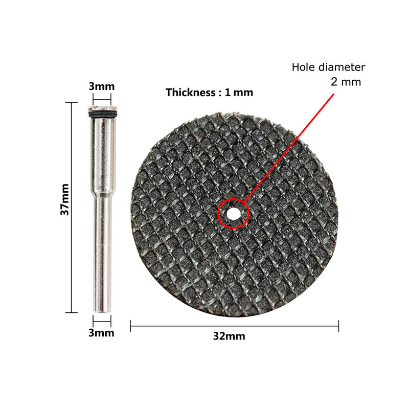 صفحه برش مینیاتوری مدل 37mm کد 37004 مجموعه چهارعددی