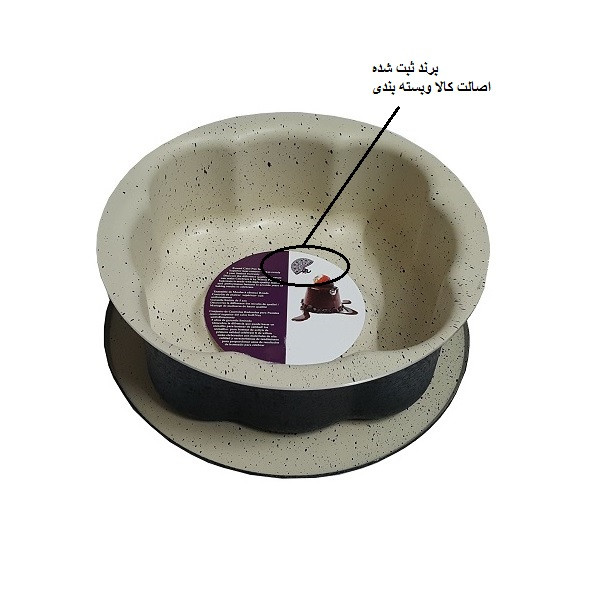 ظرف پخت به گز مدل گل کف برجسته