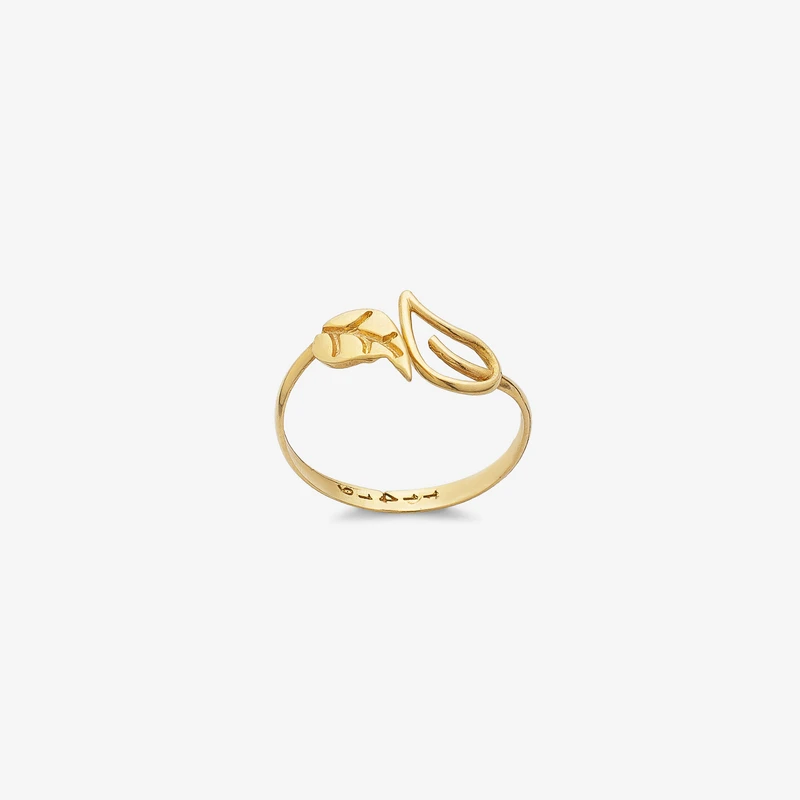 انگشتر طلا 18 عیار زنانه طلای صداقت مدل AN-MN11 
