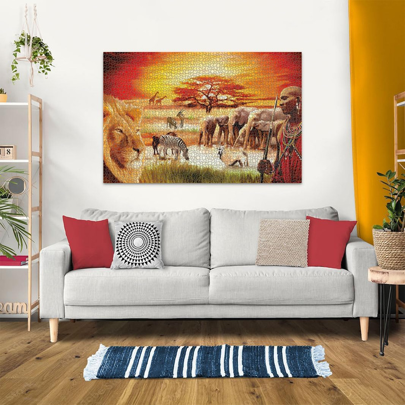 پازل 3000 تکه راونزبرگر مدل Savannah Masai کد 17056
