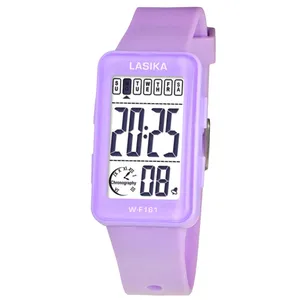 ساعت مچی دیجیتال بچگانه لاسیکا مدل کوارتز تک‌ زمانه بند پیو کرنومتر دار کد 5