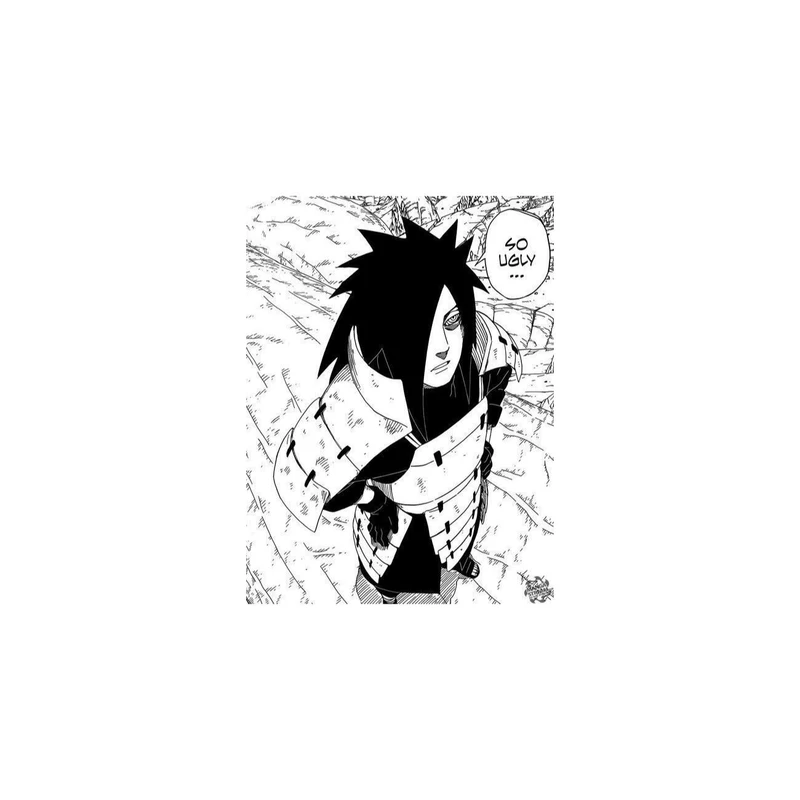 استیکر لپ تاپ و موبایل مدل انیمه طرح ناروتو مادارا اوچیها Naruto Madara Uchiha کد 6015