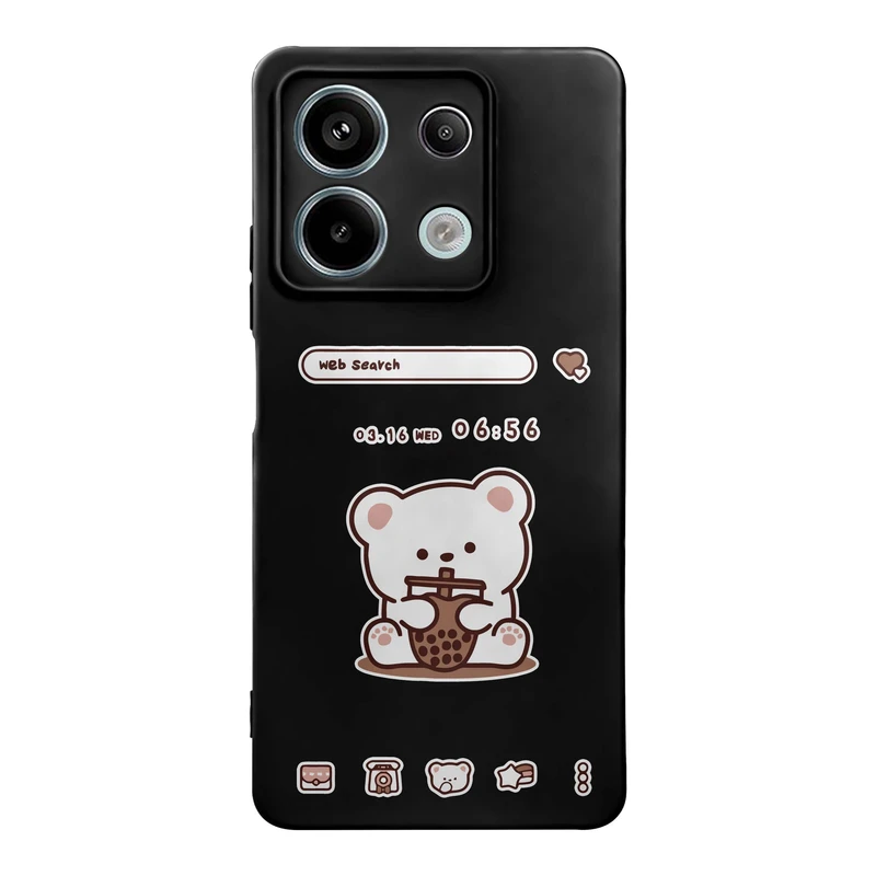 کاور قاب گارد طرح خرس اسموتی کد m10926 مناسب برای گوشی موبایل شیائومی Redmi Note 13 5G