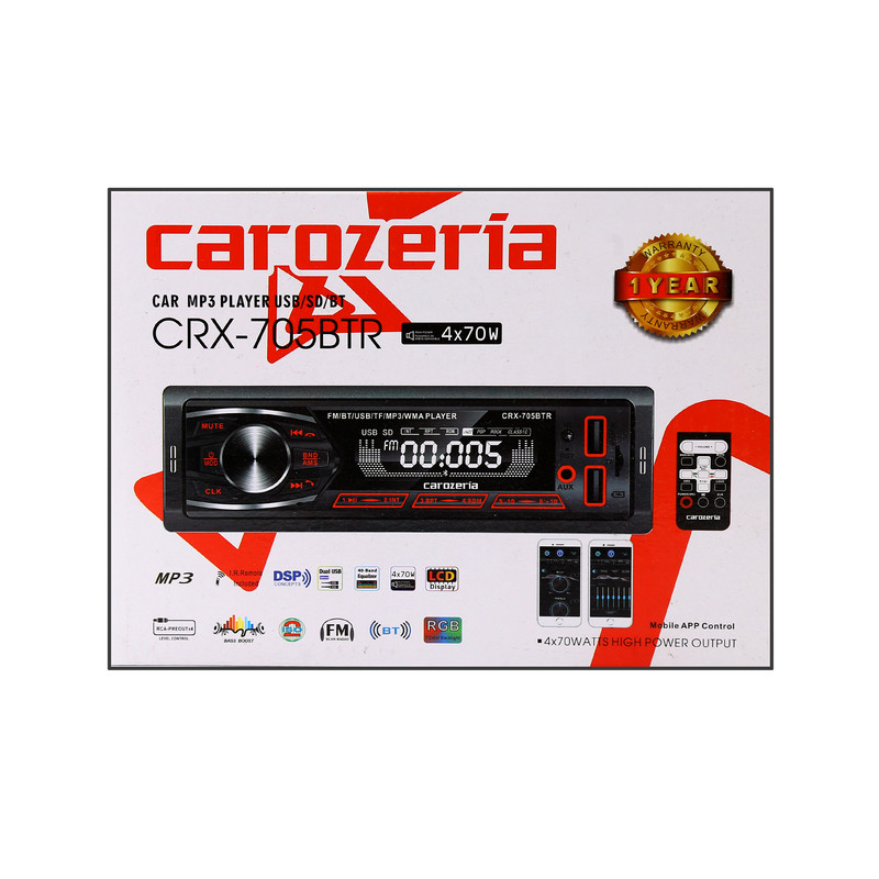 پخش کننده خودرو کاروزریا مدل CRX-705BTR