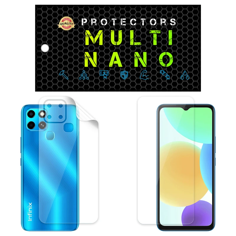  محافظ صفحه نمایش مولتی نانو مدل X-SFT مناسب برای گوشی موبایل انفینیکس Smart 6 به همراه محافظ پشت