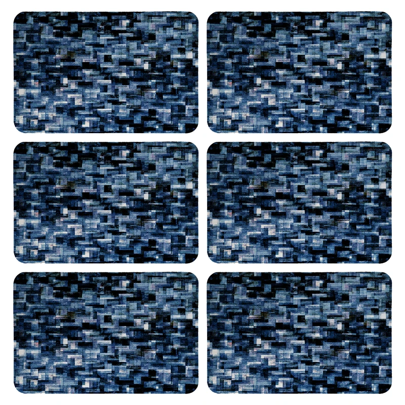 زیربشقابی طرح آجری کد 9143 بسته 6 عددی 