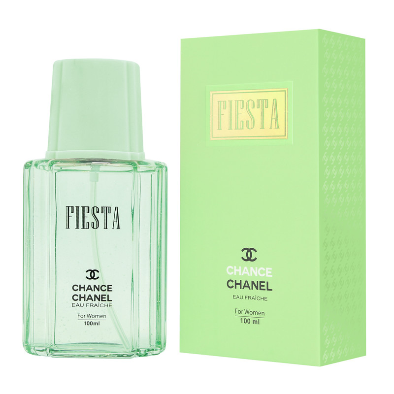 ادو پرفیوم زنانه فیستا مدل Chanel Chance Fraiche حجم 100 میلی لیتر به همراه ادو پرفیوم مردانه فیستا مدل De Marly Pegasus