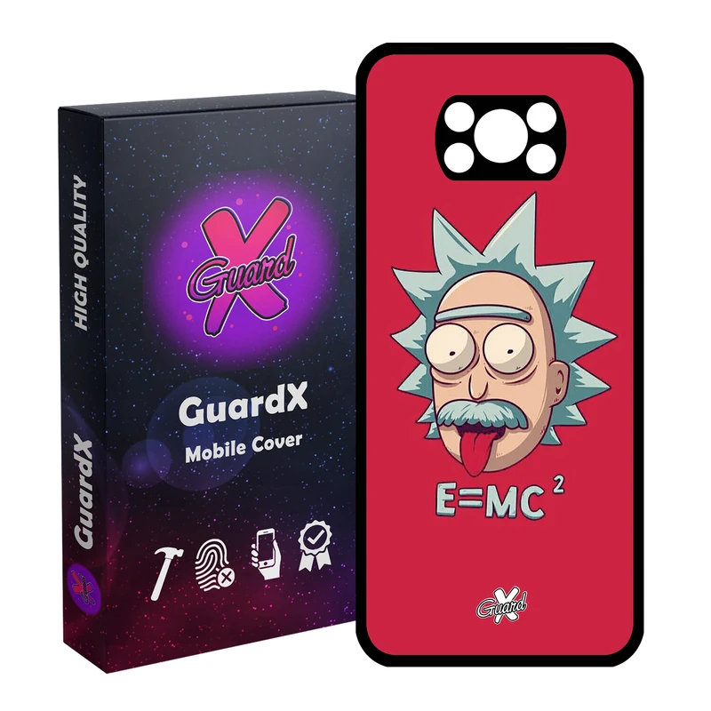 کاور گارد ایکس طرح Rick and Morty مدل Glass10046 مناسب برای گوشی موبایل شیائومی Poco X3 Pro