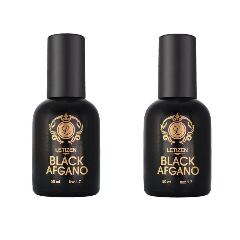 عطر جیبی مردانه لتیزن مدل بلک افغان حجم 50 میلی لیتر بسته دو عددی