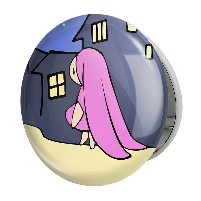 آینه جیبی خندالو طرح اتشی انیمه چوبیتس Chobits مدل تاشو کد 22380 