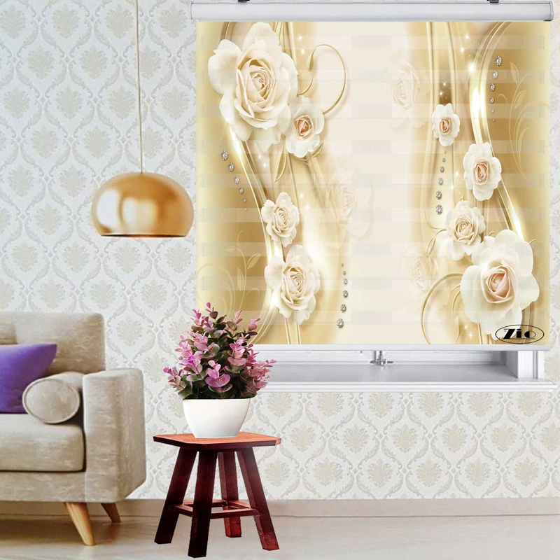 پرده زبرا زیو کد 3D1279 سایز 150x150 سانتی متر