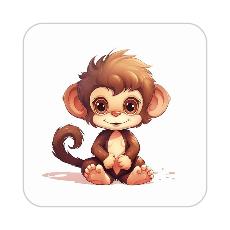 زیر لیوانی کاکتی طرح حیوانات کارتونی مدل mp28271