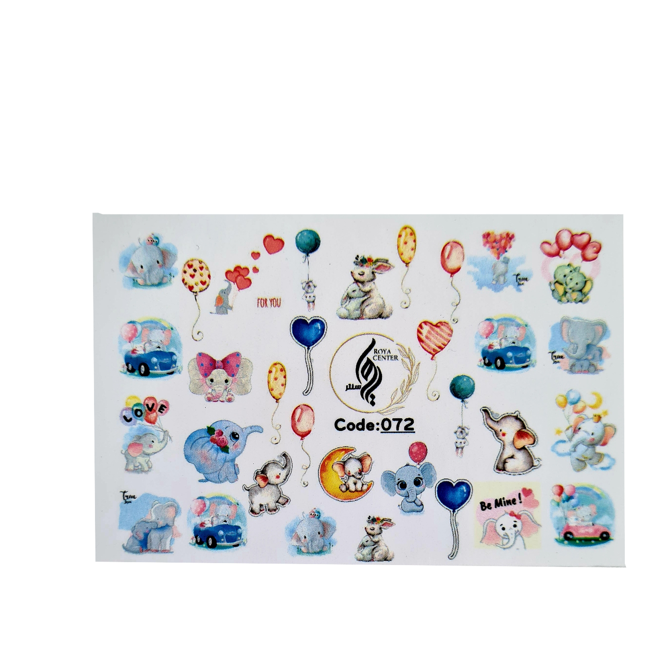 برچسب لنز ناخن مدل 072