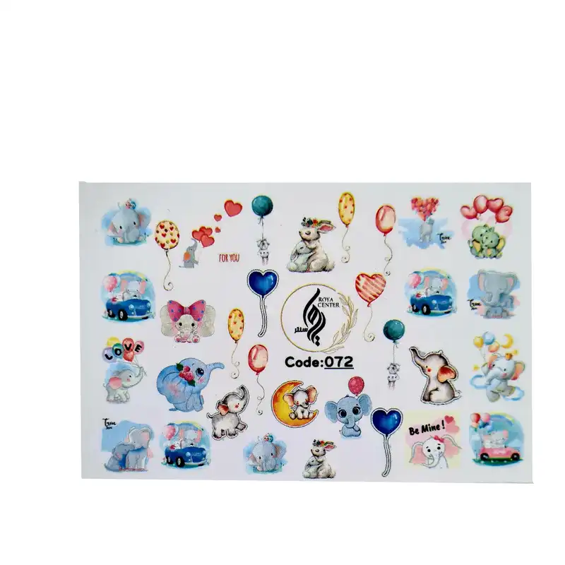 برچسب لنز ناخن مدل 072