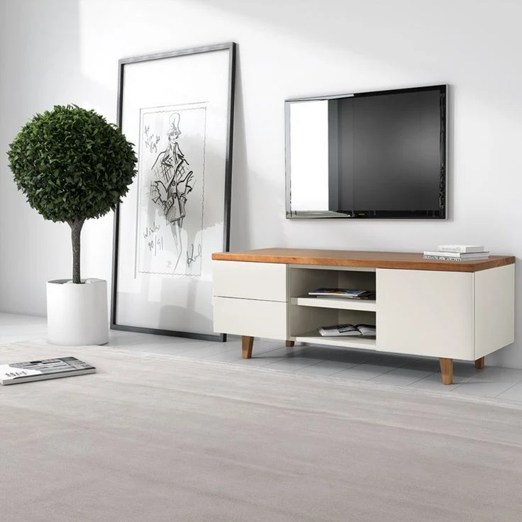 میز تلویزیون مدل ماندگار 2438 مناسب برای تلویزیون تا 52 اینچ