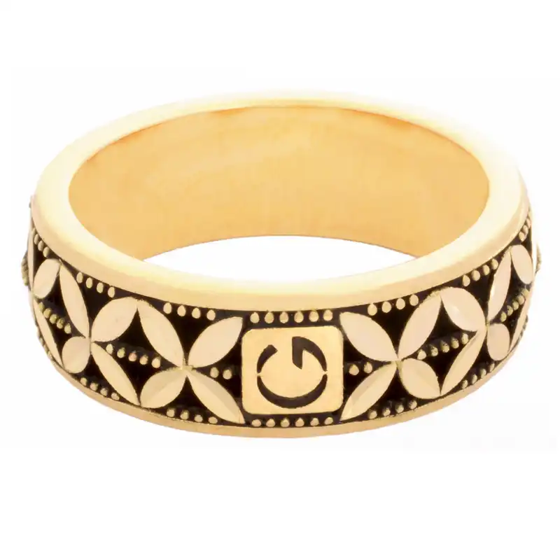 انگشتر طلا 18 عیار زنانه طلای مستجابی مدل جلوا کد 56