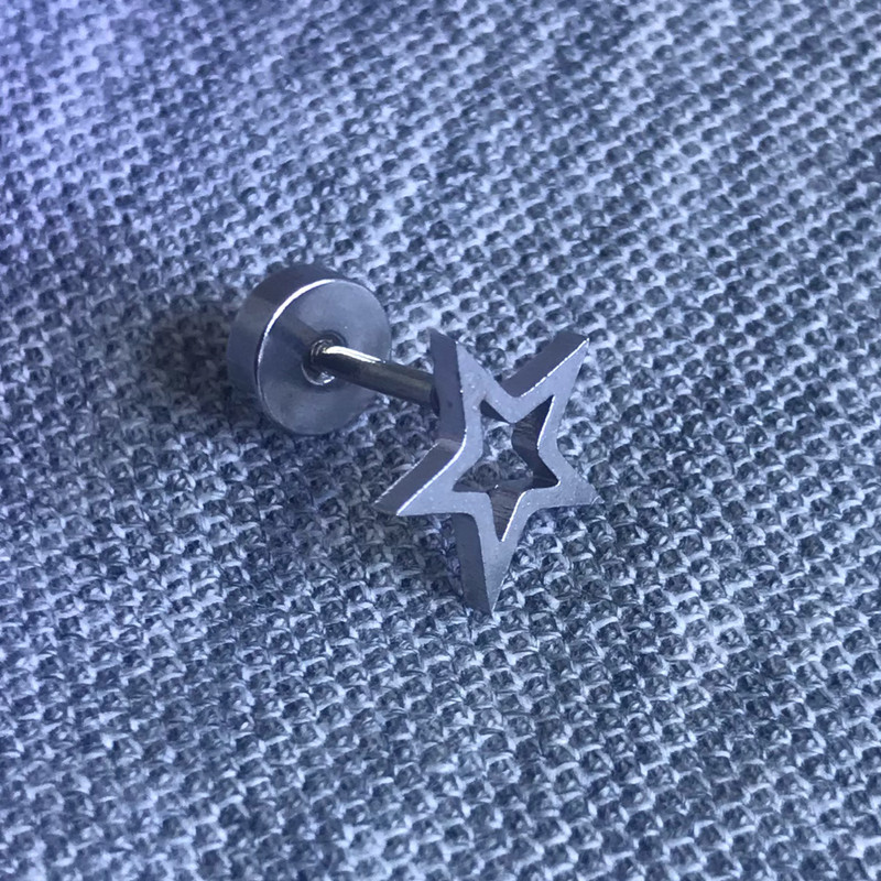 پیرسینگ گوش مدل ستاره کد ۷۰۲۶