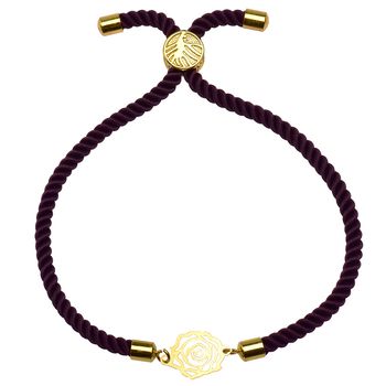 دستبند طلا 18 عیار زنانه کرابو طرح گل رز مدل Kr1407