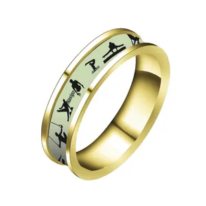 انگشتر ناکسیگو مدل شب تاب طرح ژیمیناستیک کد RT15265