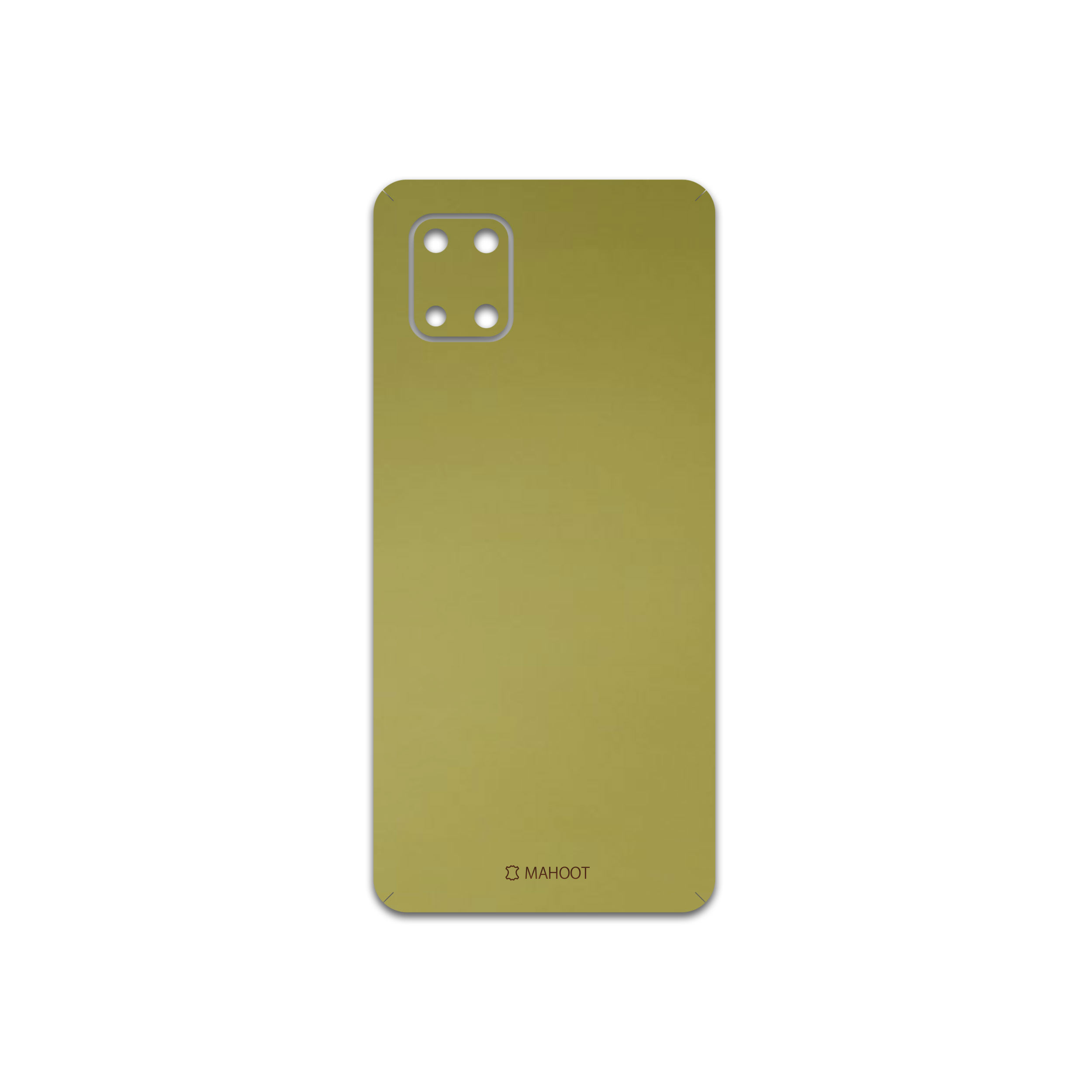 برچسب پوششی ماهوت مدل Matte-Gold مناسب برای گوشی موبایل سامسونگ Galaxy Note10 Lite