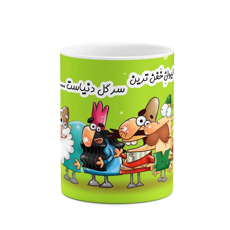 ماگ کاکتی طرح لیوان سرگل مدل دیرین دیرین کد mgh58670