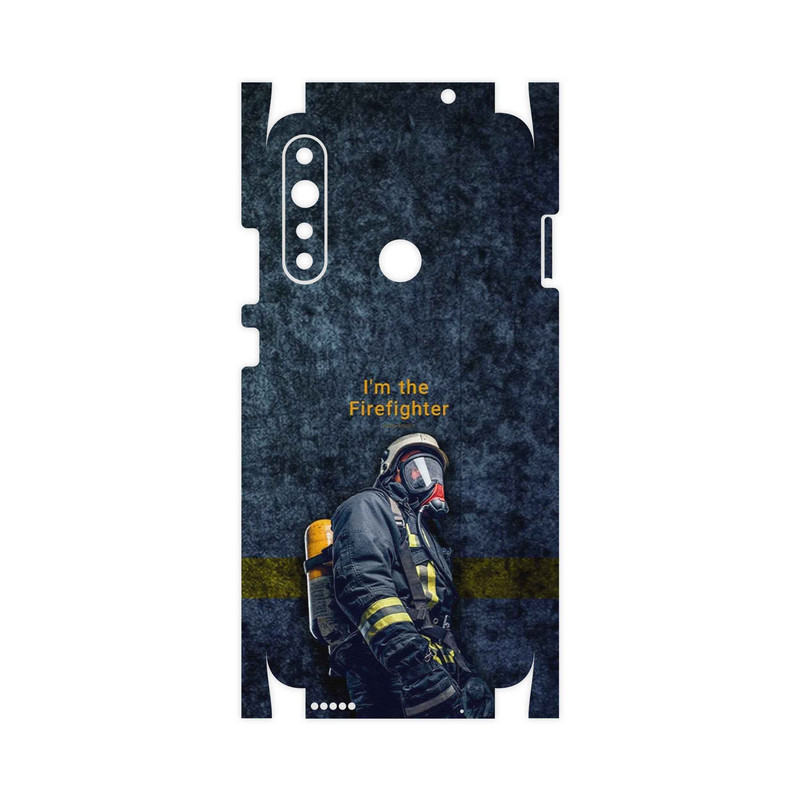 برچسب پوششی ماهوت مدل Firefighter-FullSkin مناسب برای گوشی موبایل جی پلاس P10 Plus