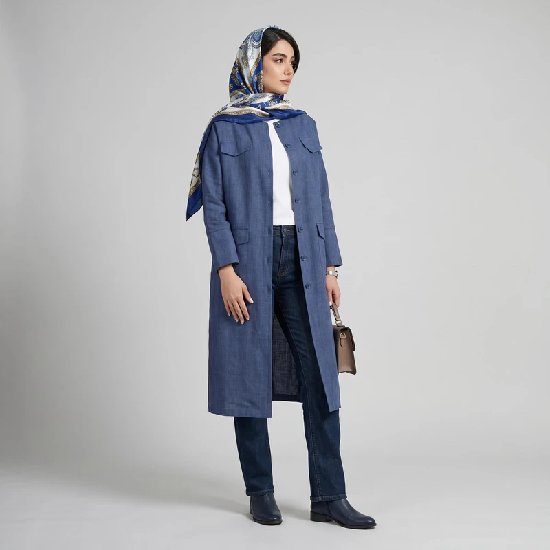 مانتو زنانه السانا مدل مهرنوش کد 216305