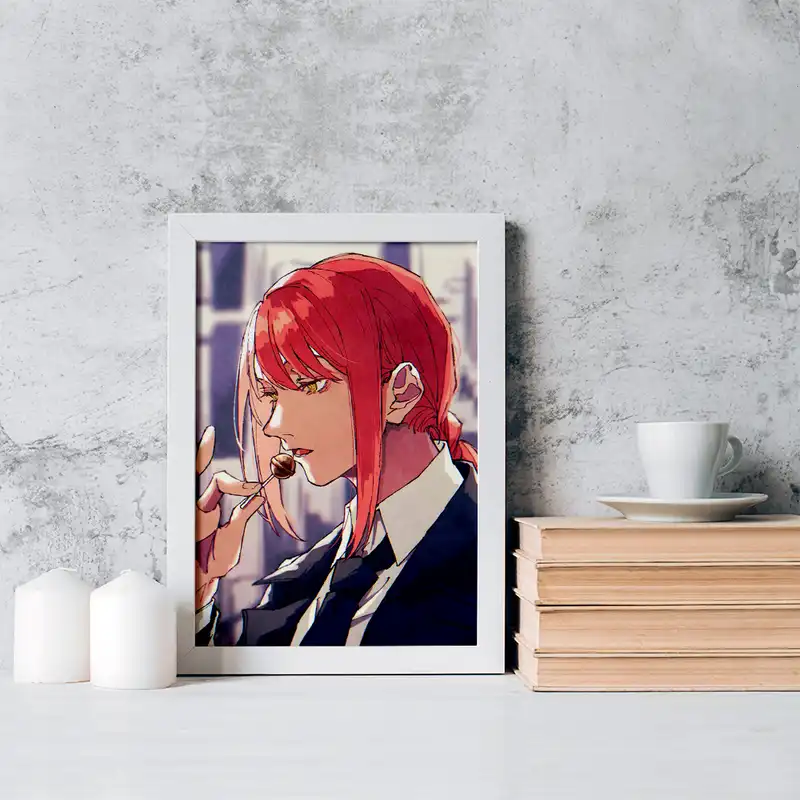 تابلو خندالو مدل ماکیما انیمه مرد اره ای کد 17868