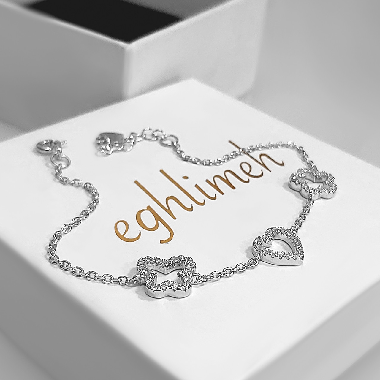 دستبند نقره زنانه اقلیمه کد DN434 دستبند نقره زنانه اقلیمه کد DN434