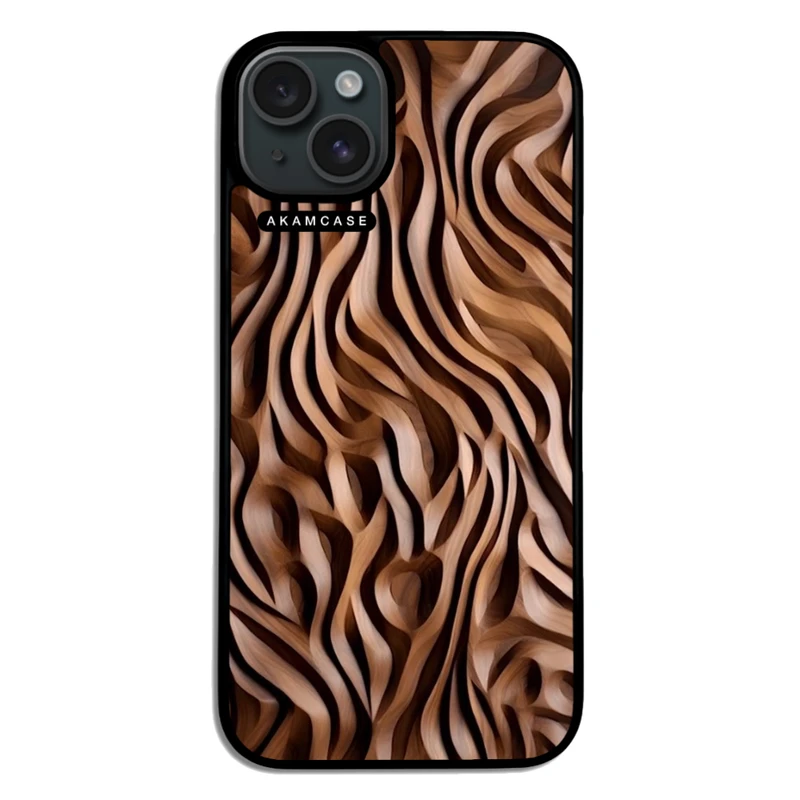 کاور آکام مدل AMC-WA15PLUS-WOOD-7 مناسب برای گوشی موبایل اپل iPhone 15 Plus