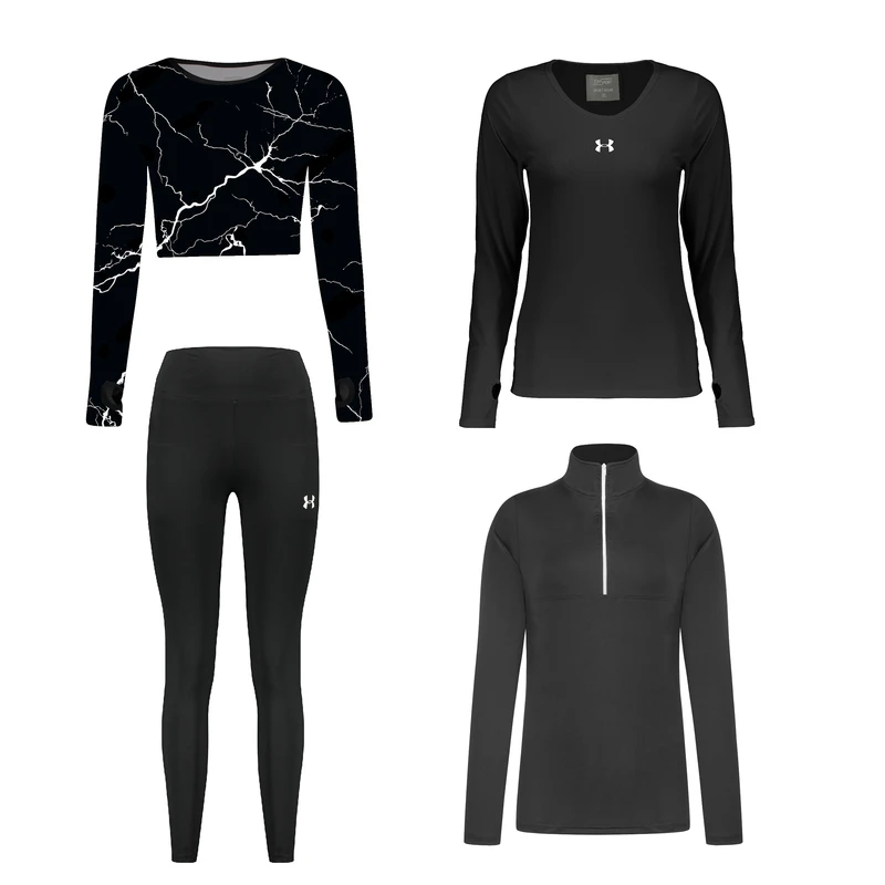 ست 4 تکه لباس ورزشی زنانه مدل 276-4104-76-50